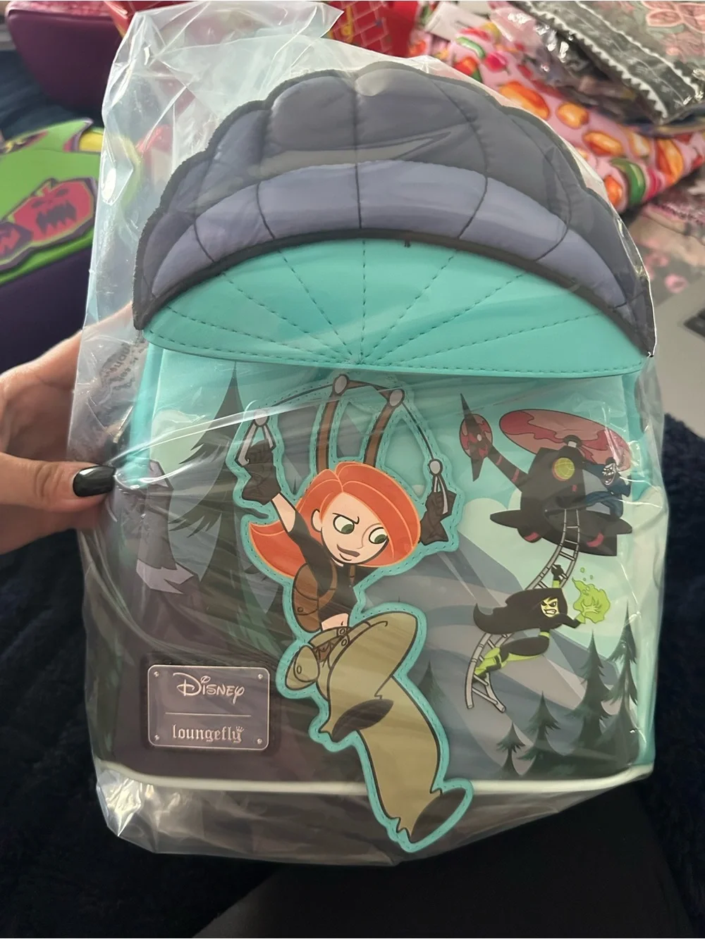 Loungefly Disney Kim Possible Teal & Purple Mini Backpack
